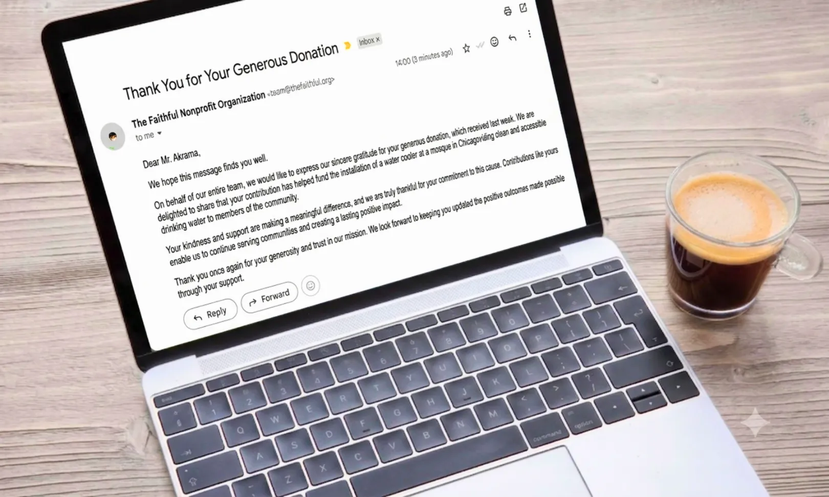 donor stewardship email templates