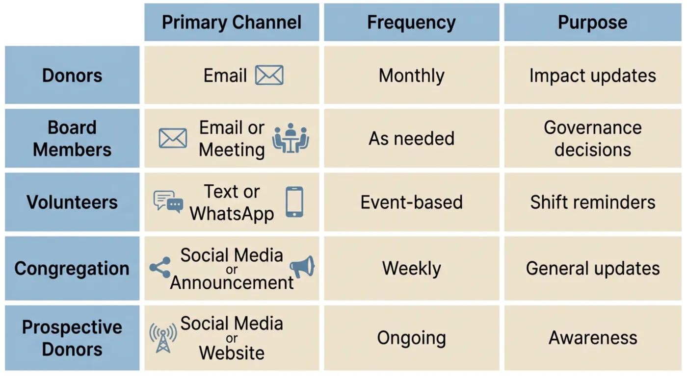 Map Channels to X Audience - A chart by Mission Managers