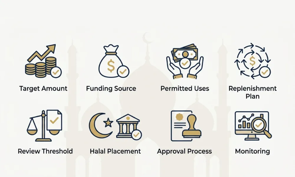 checklist graphics for mosque boards and Islamic Cneters