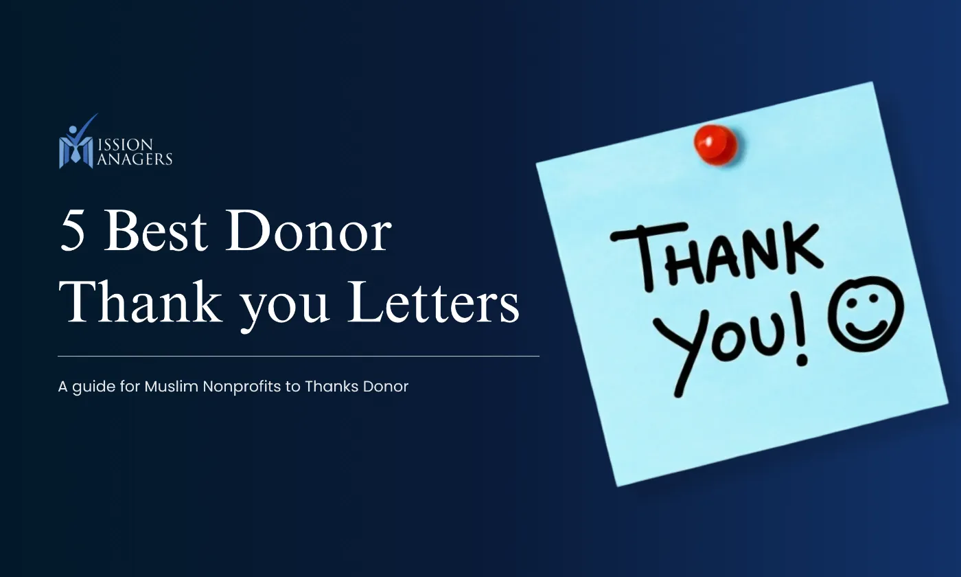 donor thank you letter examples and samples for nonprofits in the US - A guide by Mission Managers