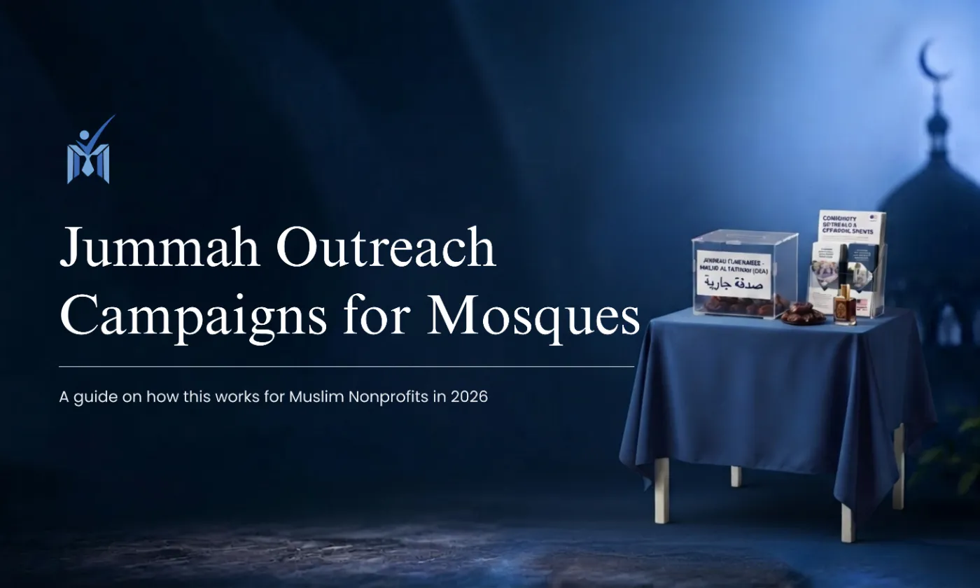 Jummah Outreach Campaigns for mosques in the US in 2026 - a guide on how they works for nonprofits by Mission Managers