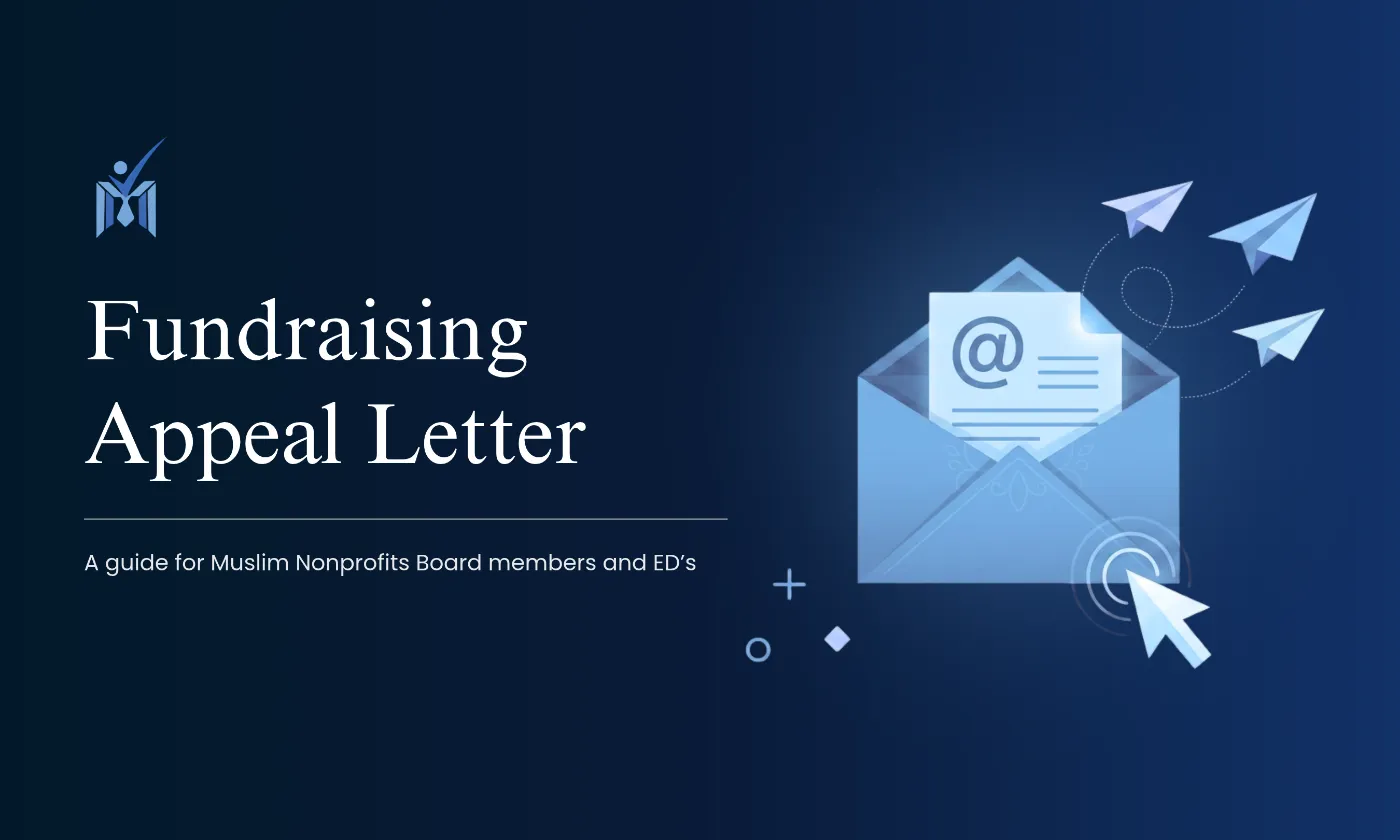 Fundraising Appeal Letter for Muslim Nonprofits in the US - A guide for board members and ED's by Mission Managers